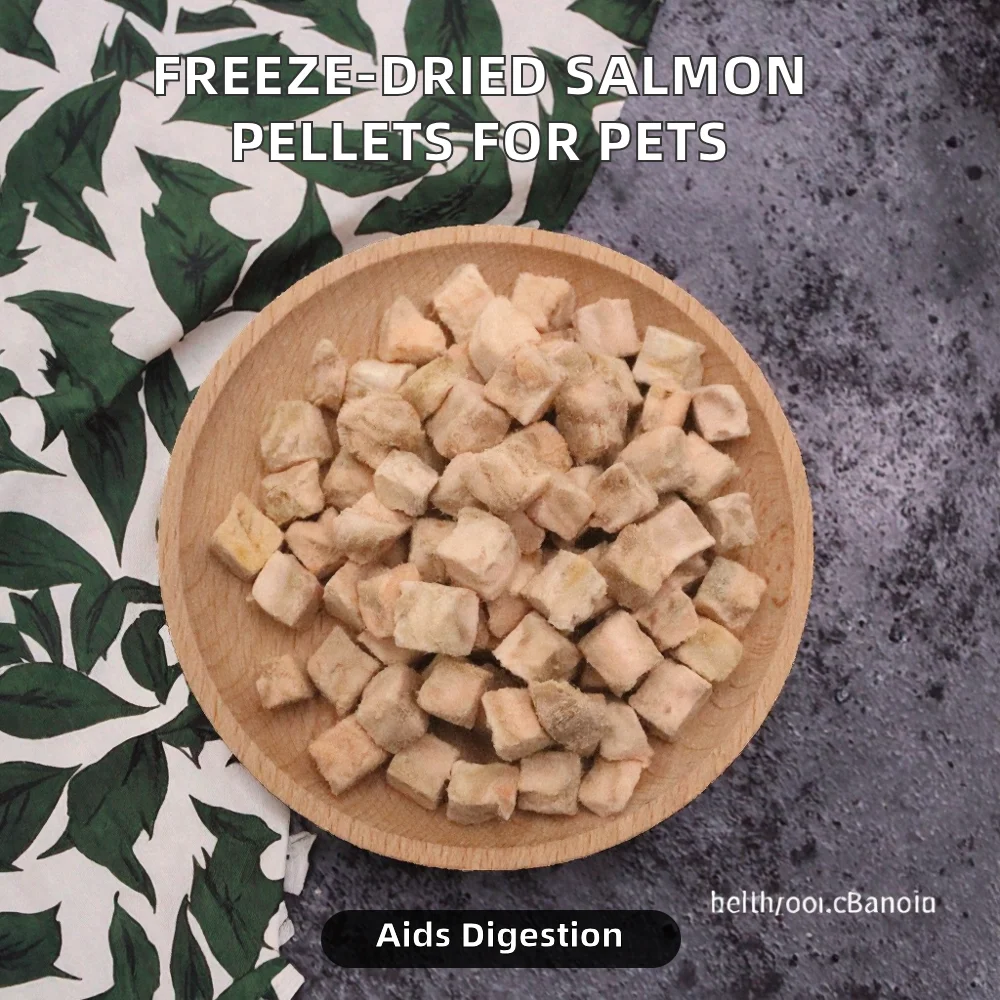 Paitei Wholesale Shandong Freeze-Dried Salmon Pellets Dog Treats High-protein Eco-friendly Digestive Health Meat Snacks supplier