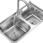 White Factory Direct Sales New Product Family Kitchen White Double Bowl Sinks
