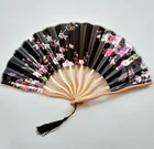 Hand Fans Fan Pattern Hand Held Fans For Church Wedding Silk Bamboo Folding Hand Fan