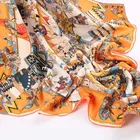 Scarf Square Square Custom Low Moq Big Custom Women Digital Printing Satin Silk Scarf Square Scarves Ladies