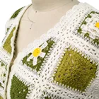 2022 Colorful Beachwear Pure Cotton Clothing Women Crochet Cardigan Top For Women