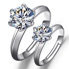 Diamond Rings Custom Luxury Women's Engagement Anniversary 925 Silver Diamond Rings