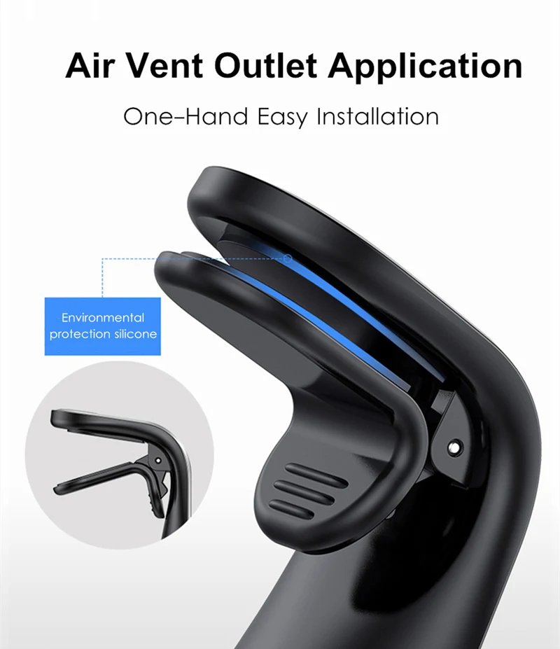 Magnetic Car Phone Holder Universal 360 Degree Rotation Magnet Stand Phone Holder For Car Air Vent Clips Accessory