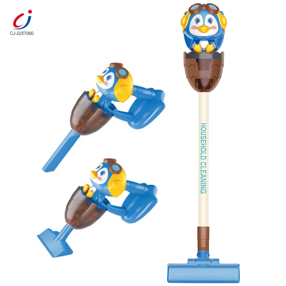 Simulation housekeeping tool set cartoon penguin vacuum cleaner role play cleaning toys kids vacuum cleaner toy set