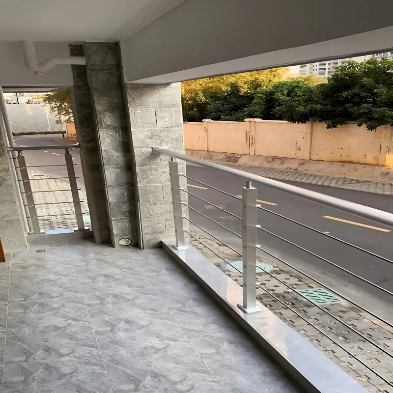 Outdoor Stainless Steel Cable Railing System Hardware Kit for Deck Stair Balcony with Tensioner Posts manufacture