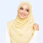 Muslim Wholesale Many Colors Muslim Kuwaiti Pins Warm Chiffon Women Hijab Jersey Scarf India