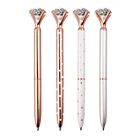 Office Pens Pen Office School Supplies Diamond Pens Big Crystal Bling Metal Ballpoint Pen
