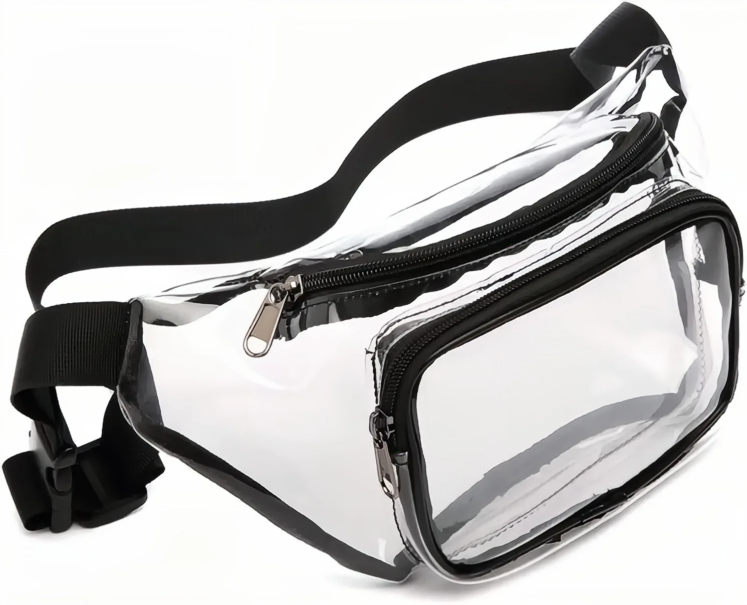 Transparent PVC Crossbody Bag For Men Sport Clear Adjustable Belt Travel Beach Leather Wallets Clear Crossbody Bag Women Purse