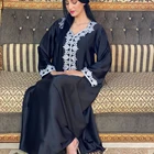 Muslim Long Muslim Designer Abaya Muslim Abayas Solid Color Long Muslim Dress Women Modest Abaya