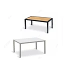 Best Selling Meeting Room Walnut Oak Desk Coffee Table With Storage Shelf