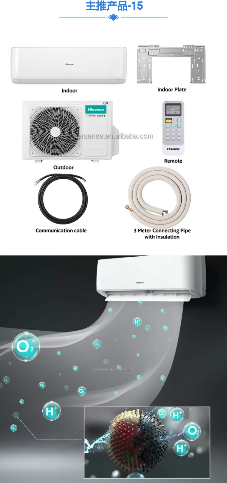 Split Air Conditioner, 12000BTU, R32, 28dB - detail 6