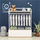 SHIJIE Clothes Display Stands Wholesale Simple Customized Design Wooden Shelves Kids Clothing Garment Display Rack
