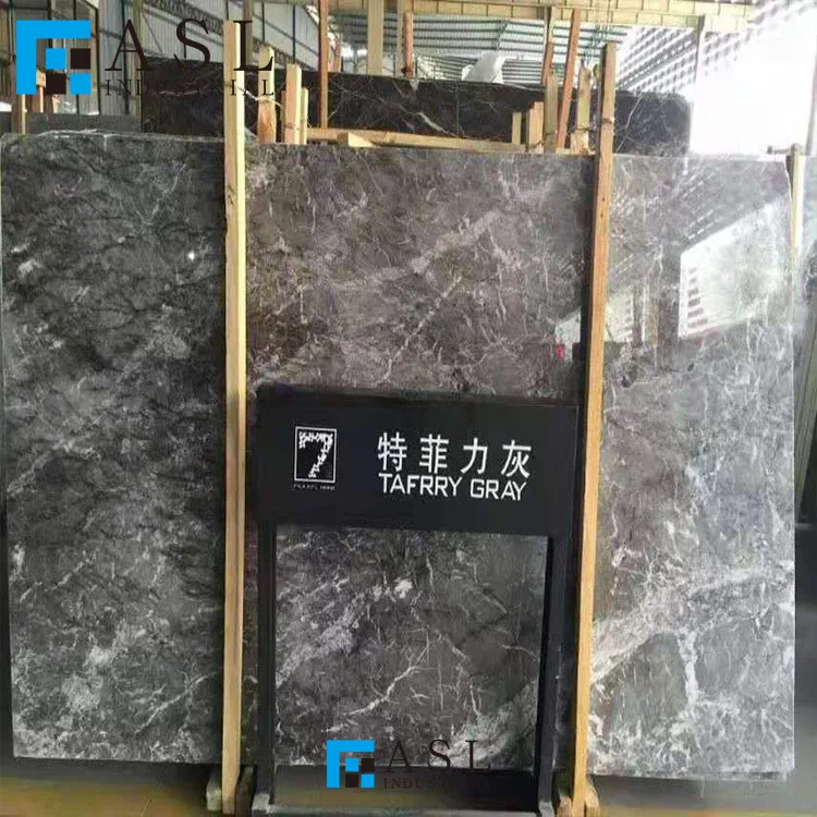 Factory direct Italy tafrry grey sahara marble slab yeni grey lido buffett artic grey marble