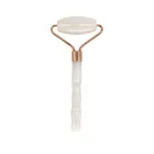 Jade Stone Rose Quartz Massage Roller Natural Rose Quartz Jade Stone Handheld Roller Facial Head Handheld Massage Roller