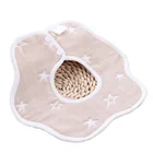 Plain Bibs New Design Adjustable Cotton Muslin Plain White Baby Bibs For Kids
