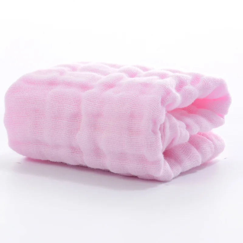 Custom Newborn Baby burp cloths Small Cotton Face Towels Wholesale 5 layers Muslin Baby Washcloth