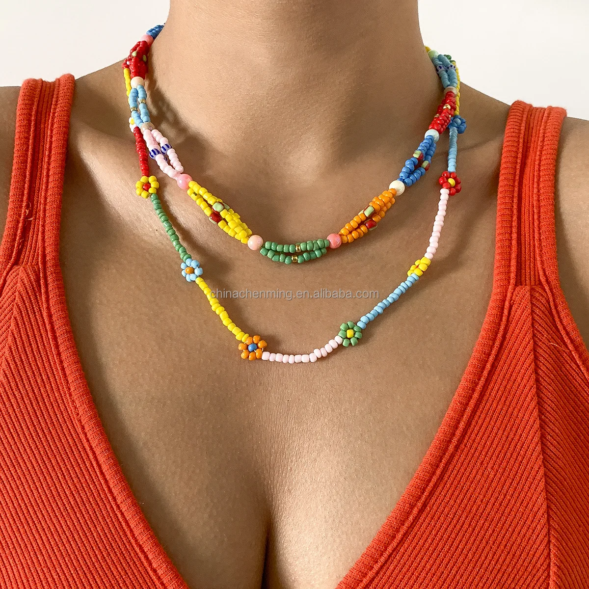 woven bead necklace