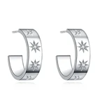 Earrings Sunshine Bling Sun Women Luxury Diamond Gold Elegant Style Ins Jewelry Crystal Hoop Earrings