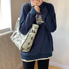 2021 Fashionable And Interesting With Colorful Painting Large Capacity Women's One-shoulder Cross-body Tote Bag
