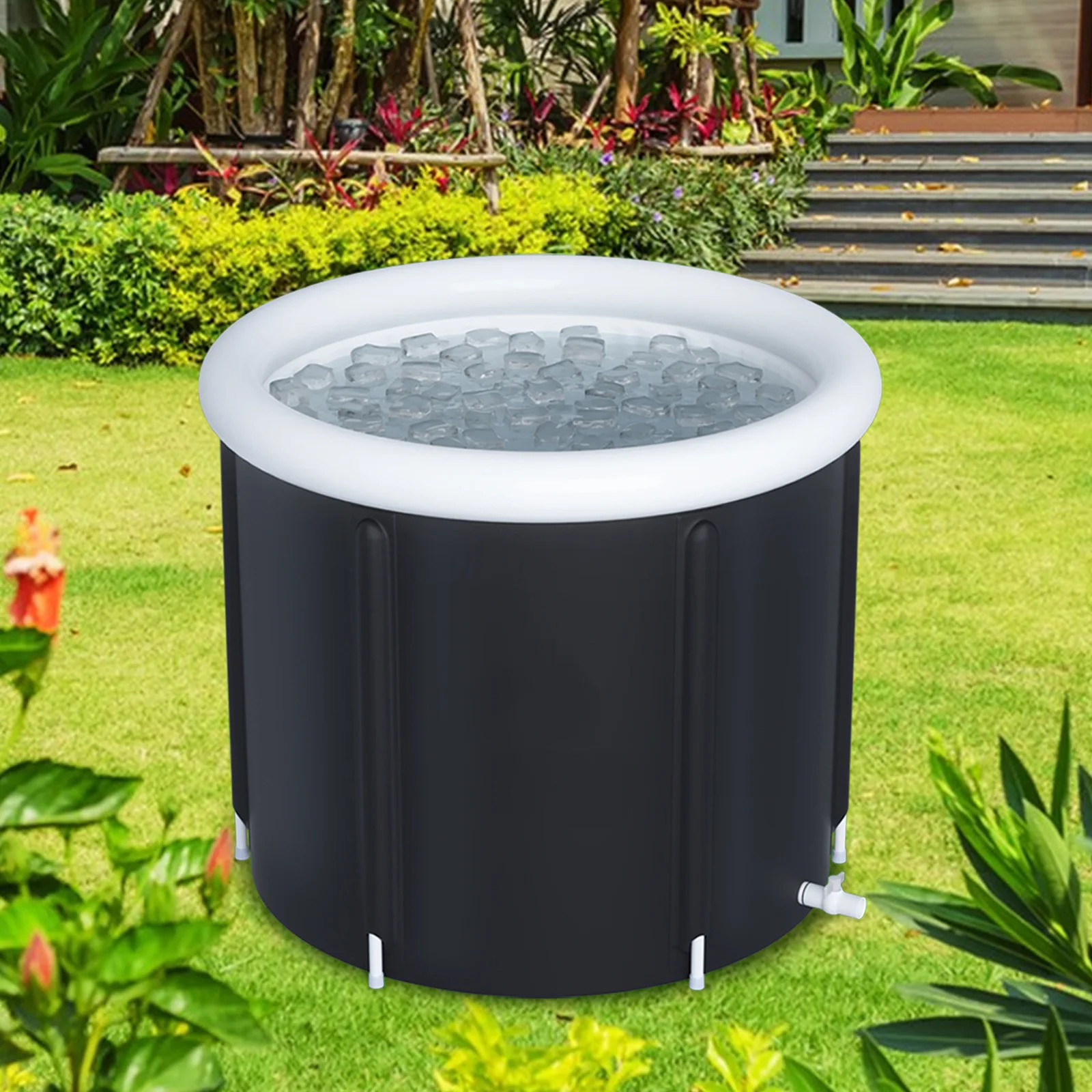 OEM & ODM Foldable Ice Bath Tub Inflatable Adult Home Spa Bath Equip Air Ring Ice Bath Tub Portable Foldable
