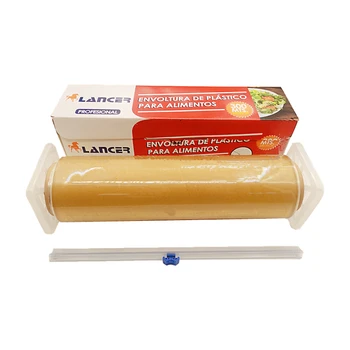 Food Grade Plastic Wrap 10mic 1500m Jumbo Roll PVC Stretch Cling Film