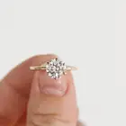 18k Diamond Real Customized 18k Pure Gold 14k Rose Gold Diamond Real 18k Gold Ring