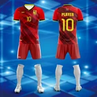 T Shirt Soccer T-shirts New Season High Quality Bulk T Shirt White And Red Football Soccer Uniform Set