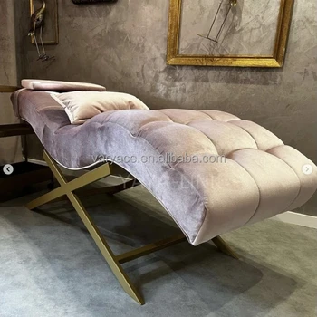 beauty salon equipment pink beauty bed curved lash bed