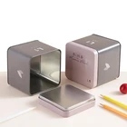 Tin Container Packing Tin Chinese Factory Custom Printed Square Tin Packaging Container Aluminium Tea Tin Box