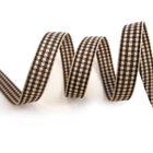 Clothing 7/8 Inch 9mm Scotish Sanding Polyester Decoration Ornament Clothing Christmas Bobbin Ribbon Fitas