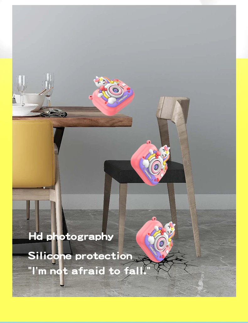 Unicorn Y6 Hd Dual-Camera Camera With Stand Dual-Lens Shooting Camera Children'S Toy Painting 16 Unicorn Y6 Hd Dual-Camera Camera With Stand Dual-Lens Shooting Camera Children'S Toy Painting