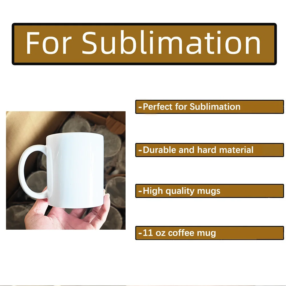 Custom Coffee Mugs Sublimation Mug 11 Oz Blank Usae Warehouse White