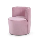 Pink Pink Modern Cheap Pink Velvet Living Room Corner Flexible Single Sofa Chair
