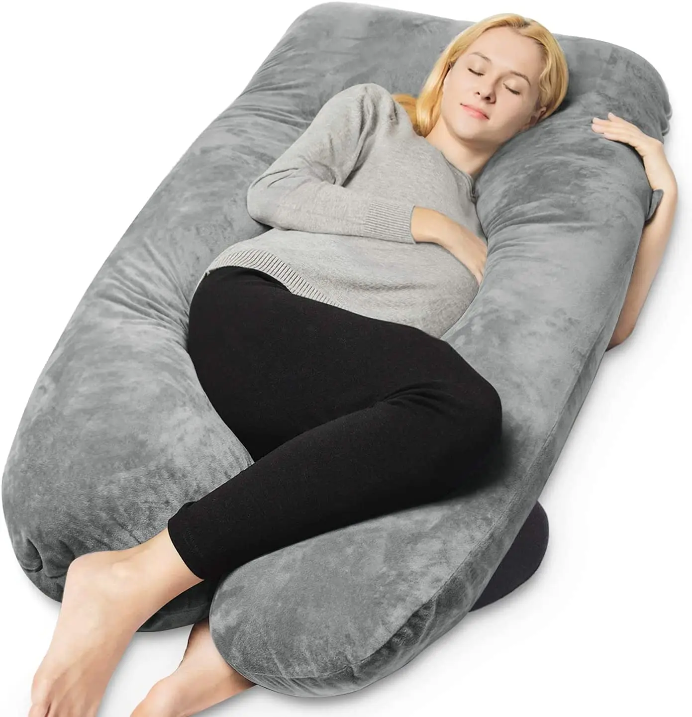 Maternity Cozy Pregnancy Full Body Support Cushion U Shaped Pillow 
