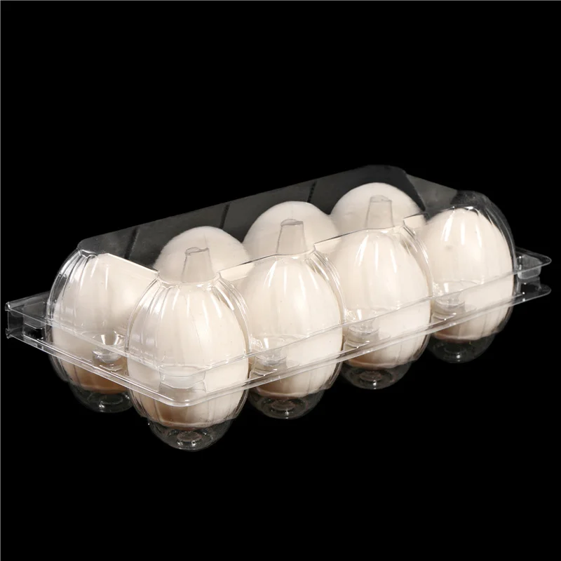 Custom Transparent Disposable Pet Eggs Tray Plastic Blister Box Egg