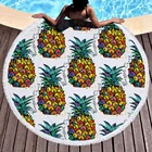 Towel Popular Custom Comfortable High Quality Digital Printed Pineapple Large Bath Beach Towel For Adults