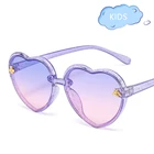 Shiny Shiny Love Children's Sunglasses Little Bee Transparent Colorful Frame Kids Traveling Shades Glasses