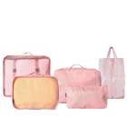Luggage Travel Hot Selling Receive Clothes Fashion Polyester Seven-Piece Luggage Travel Storage Kit Bag Set For Women