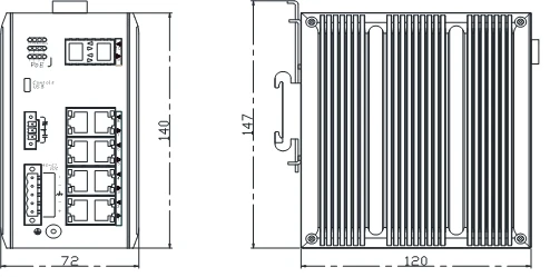product managed din rail 8 port gigabit ethernet and 2 1000m sfp industrial switch-2