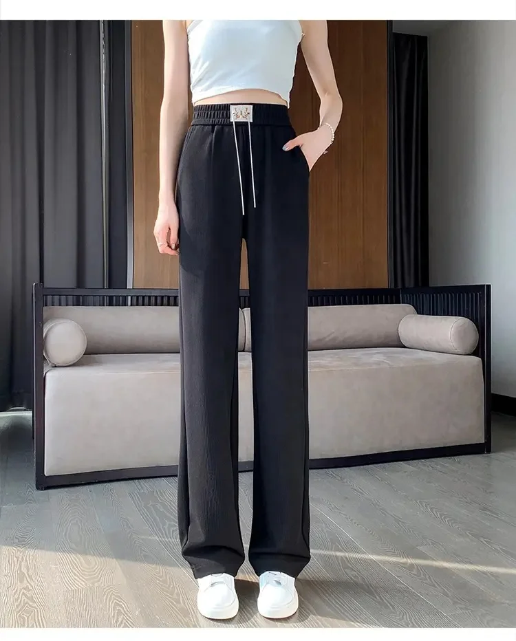 GRAPENT Pants for Women Work High Waisted Dress Pants Business Casual Relaxed Fit Straight Leg Elastic Waist Trousers