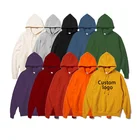 Hoodie Plain Sweatshirts Full Size Blanket Pullover Sweatshirt Plain Custom Logo Unisex Organic Cotton Fleece Hoodie