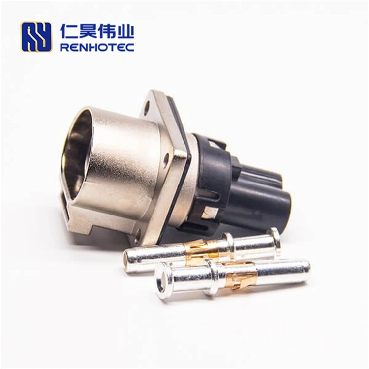 HV Connector 2 Pin 2pin 23A Used For DC-DC Electric Car HVIL23-2P EV Connector Cable DC Press Type Conector Automotriz OEM