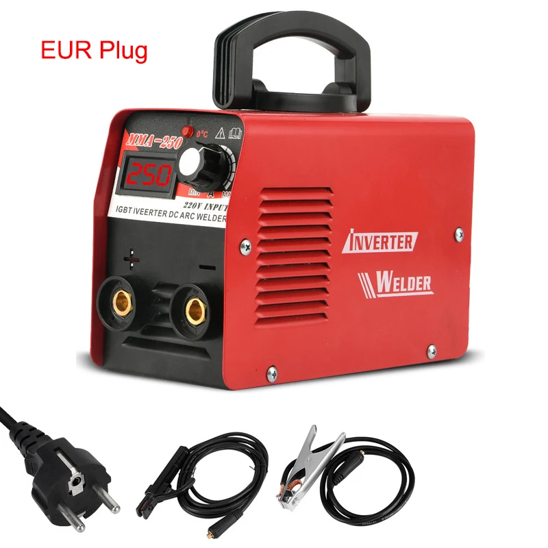 Cheap Price Mini Digital Display Spot Welder Igbt Iveerter Dc Arc Welder Inverter Welding Machine With EUR UK USA Plug
