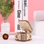Music Wooden Music Box Hand Crank DIY 3D Birch Wooden Hand Cranked Star Music Box Laser Cut Board Toy Model