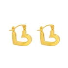 Clip On Earring Earrings Special Heart Design Clip On Earring 18K Gold Earrings Jewelry