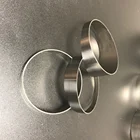 3.5" Titanium Pie Cuts 1.0D Tight Radius 1.0mm Wall With Pie Cuts 15 Degree