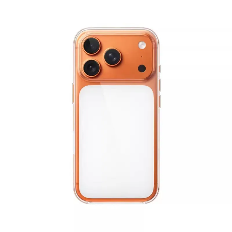 product laudtec clear shockproof mobile phone cover magnetic case tpupc simple business back for iphone air 17 16 plus pro max sjk1111-11