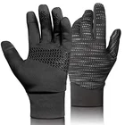 Ski Gloves Unisex Winter Antislip Reflective Guantes Lightweight Grip Ski Camping Thumbs Touchscreen Gloves