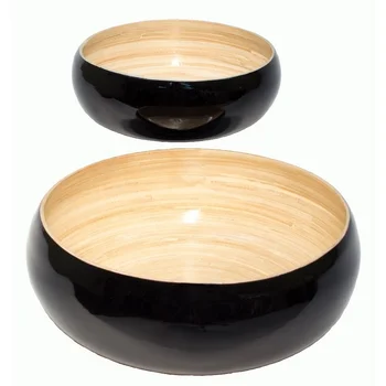 High quality nice natural handcrafted bamboo bowls made in Vietnam