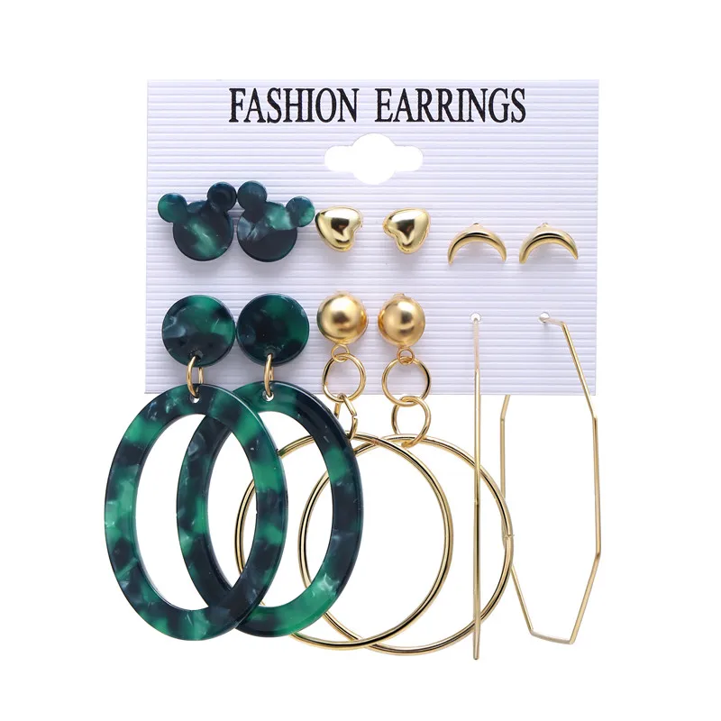 Finetoo Vintage Pearl Earrings For Women Big Gold Cross Set of Earrings Long Tassel Butterfly Dangle Drop Earrings Jewelry